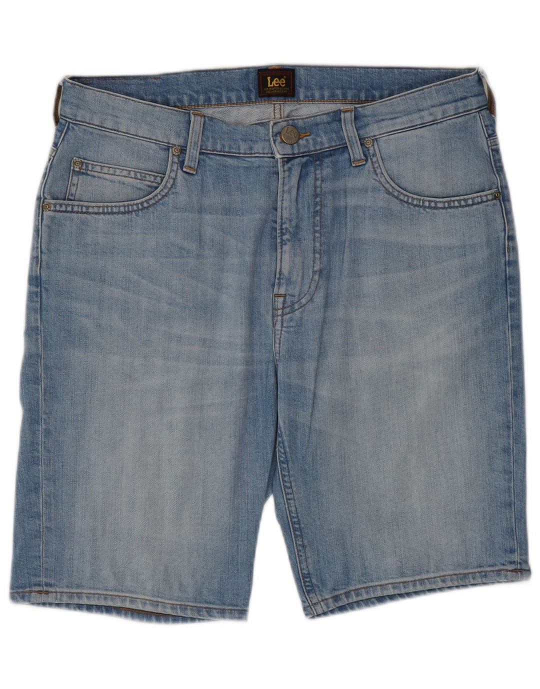 Pantaloni scurți Lee Rider Denim W31 Medium Blue Bumbac