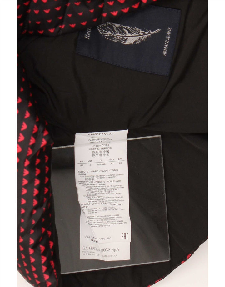 Jachetă căptușită pentru femei Armani Jeans EU 40 Medium Black Modern
