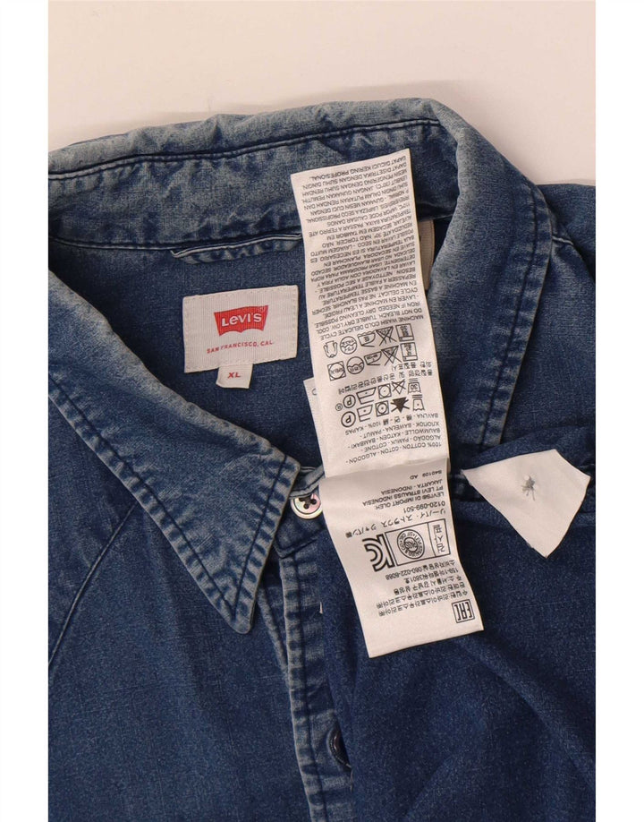 Cămașă de blugi pentru bărbați Levi's XL, bumbac albastru
