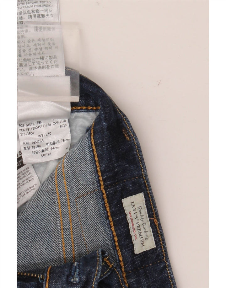 Blugi pentru bărbați Levi's 511 Slim W31 L30 Bumbac bleumarin
