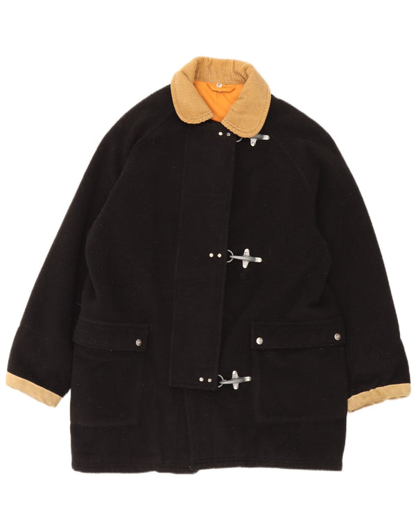 Jachetă fleece vintage pentru femei UK 18 XL negru colorblock