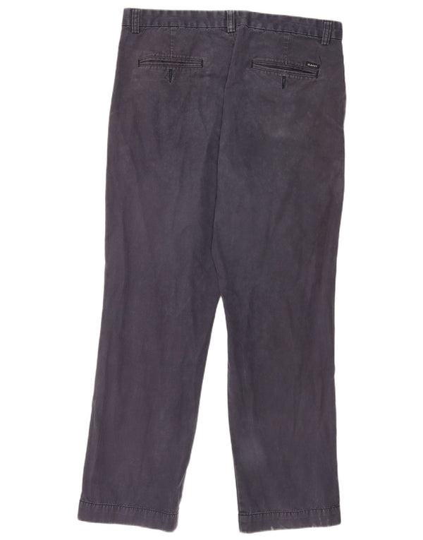 Pantaloni chino drepți Gant Hyannis pentru bărbați L38 L32 Bumbac bleumarin