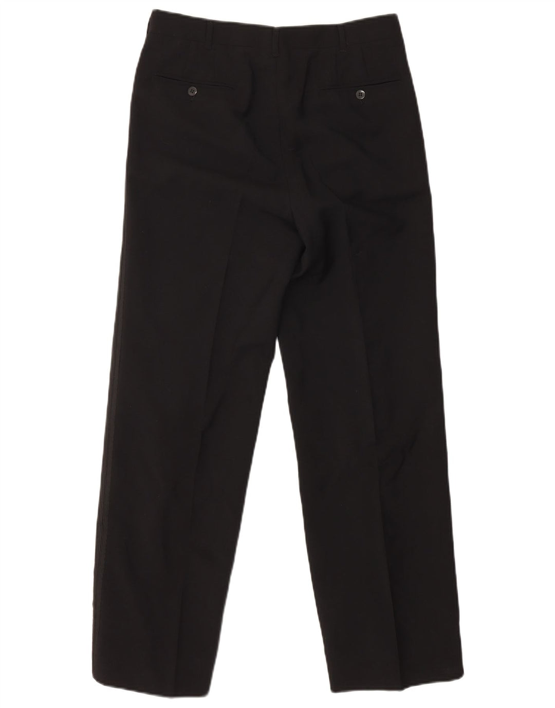 VINTAGE Set bărbați 1 nasture 2 piese IT 46 Small W29 L29 Lână neagră