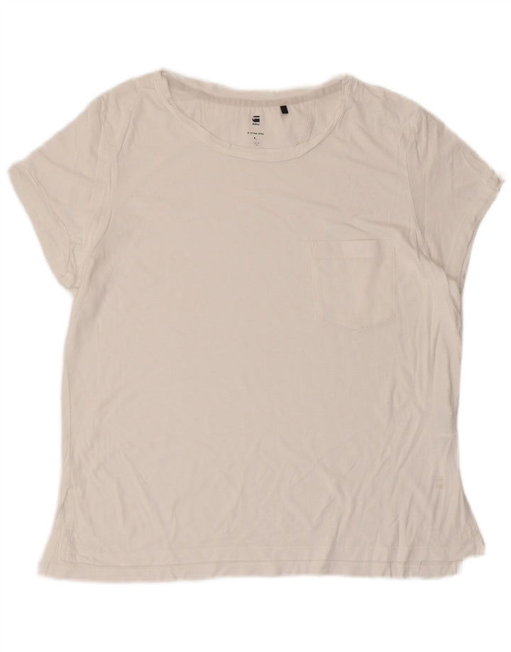 Tricou pentru femei G-STAR Top UK 14 Medium White Viscose