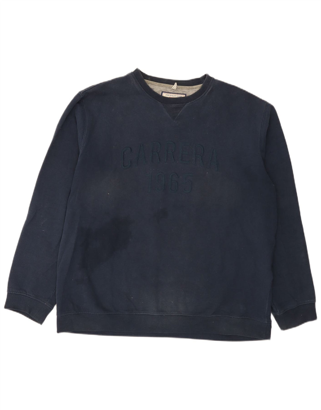 Pulover cu grafic pentru bărbați Carrera, 2XL, bumbac bleumarin