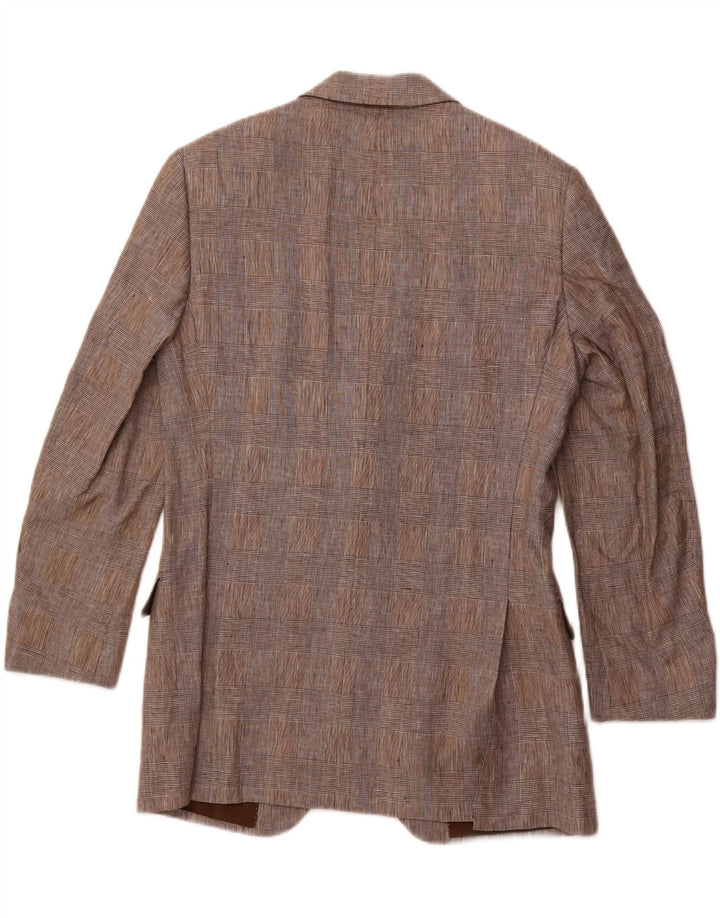 Jachetă pentru bărbați PAL ZILERI, cu 2 nasturi, IT 48, in carouri, gri mediu