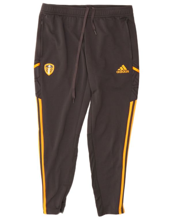 Pantaloni de trening Adidas Leeds United FC pentru bărbați, mari, gri, poliester