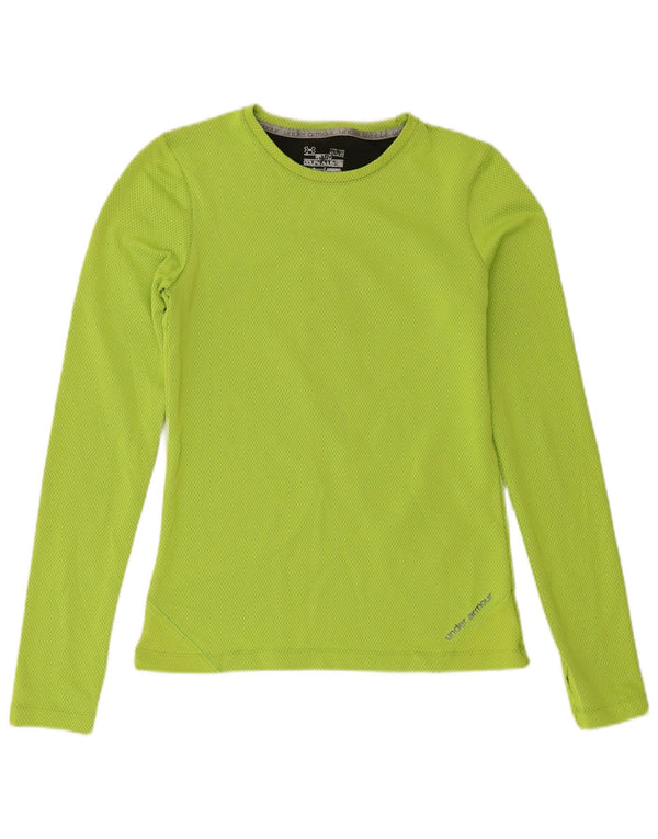 Tricou Under Armour pentru femei Cold Gear Top cu mânecă lungă UK 12 Poliester verde mediu