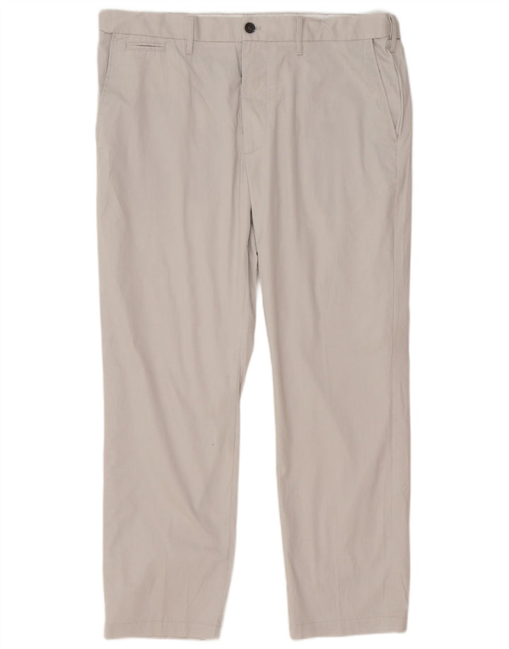 Pantaloni chino pentru bărbați Marks & Spencer, cu ajustare normală, L38 L29, bumbac gri