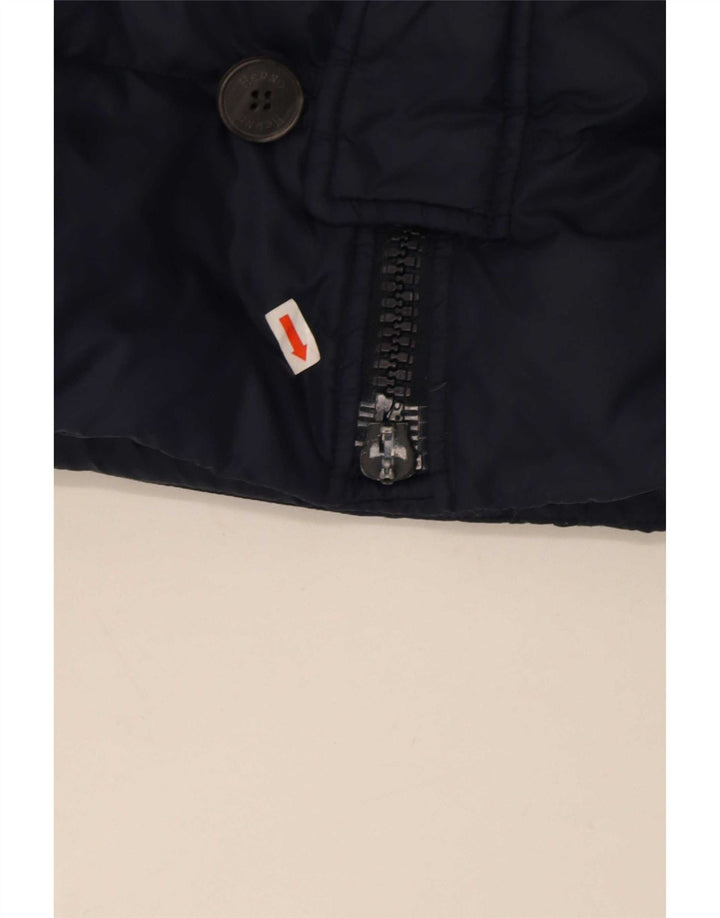 Jachetă căptușită cu glugă pentru bărbați Herno UK 38 Medium Bleumarin