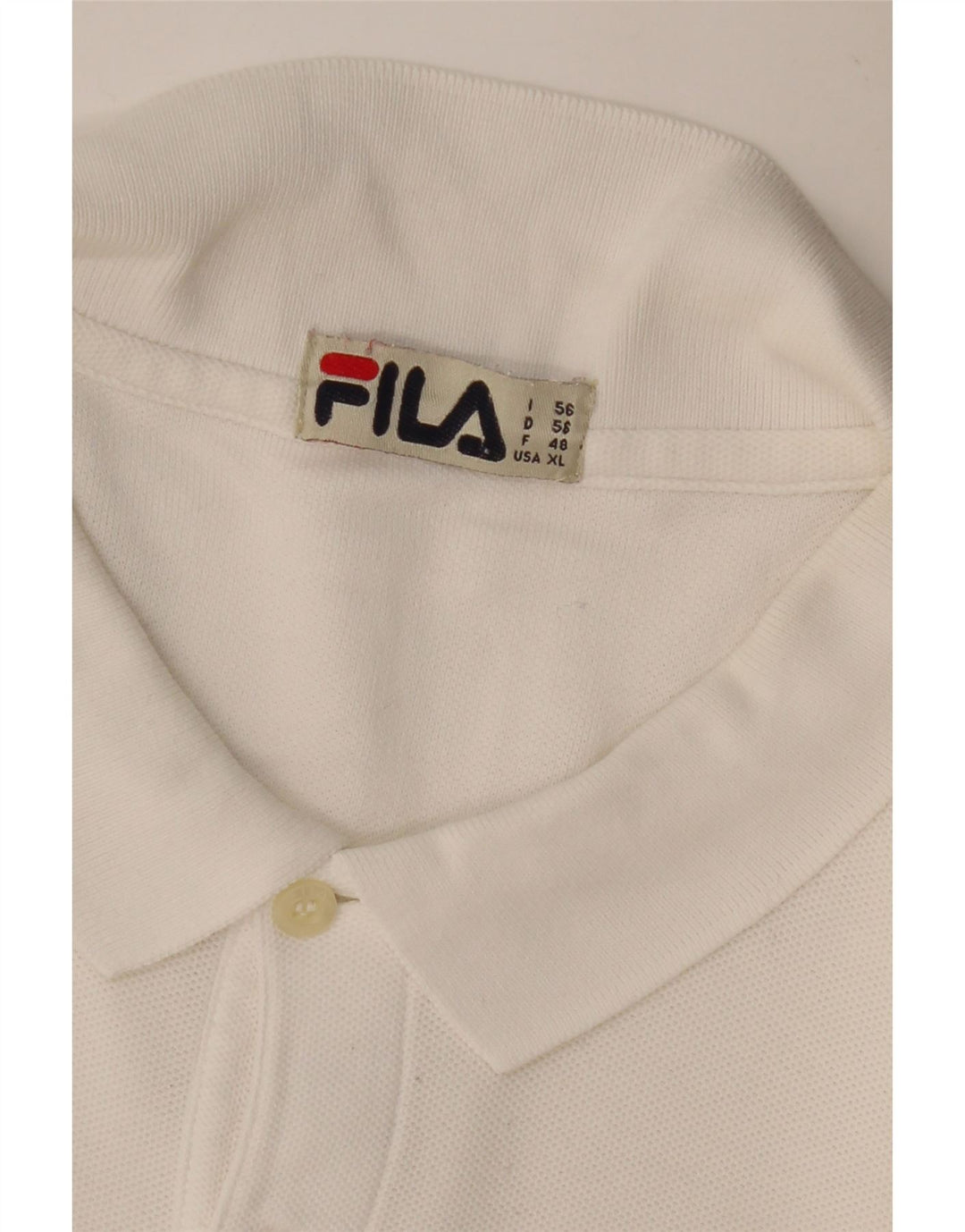 Tricou polo pentru bărbați FILA IT 56 2XL Alb