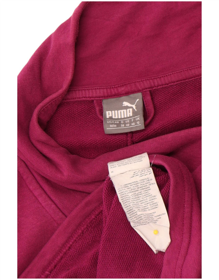 Jachetă de trening Puma pentru femei UK 12, bumbac roz mediu