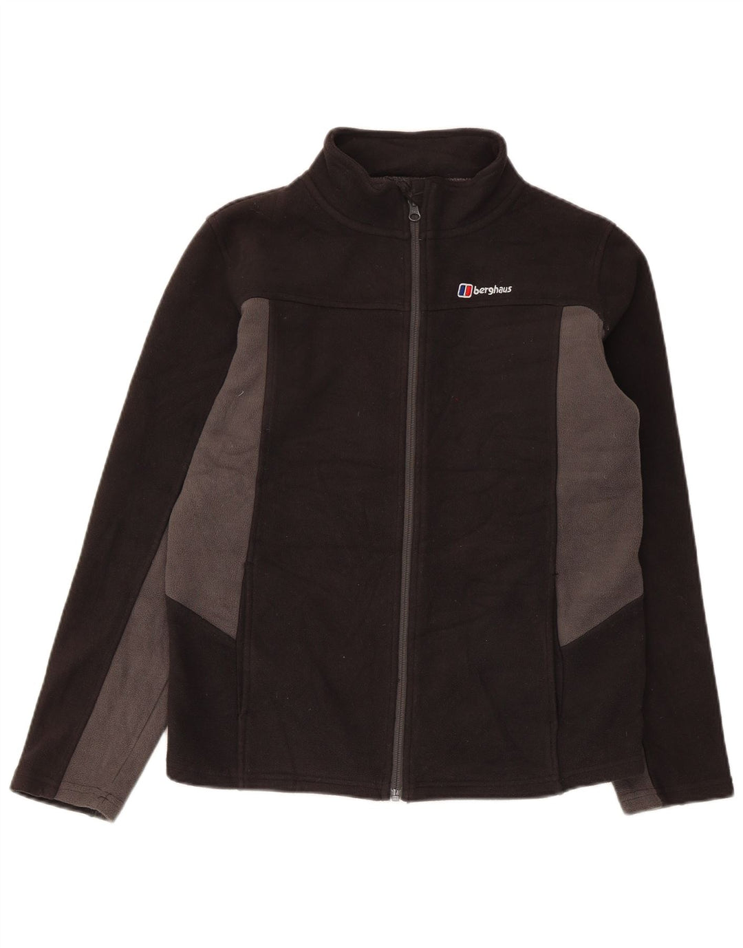 Jachetă fleece pentru băieți Berghaus 12-13 ani, negru, poliester color bloc