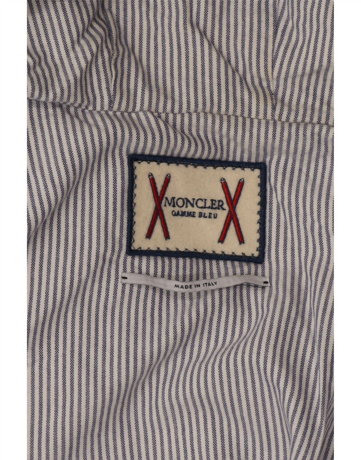 Jachetă căptușită cu glugă Moncler pentru bărbați, mărimea 3, mare, gri, de designer