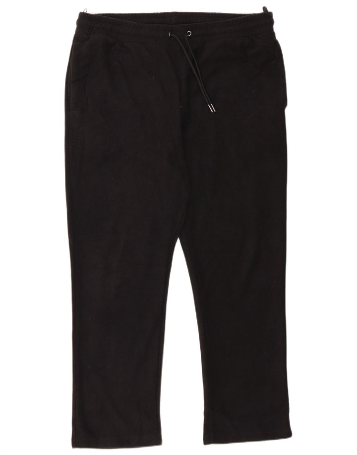 Marks & Spencer Pantaloni de trening pentru bărbați din lână Poliester negru mare