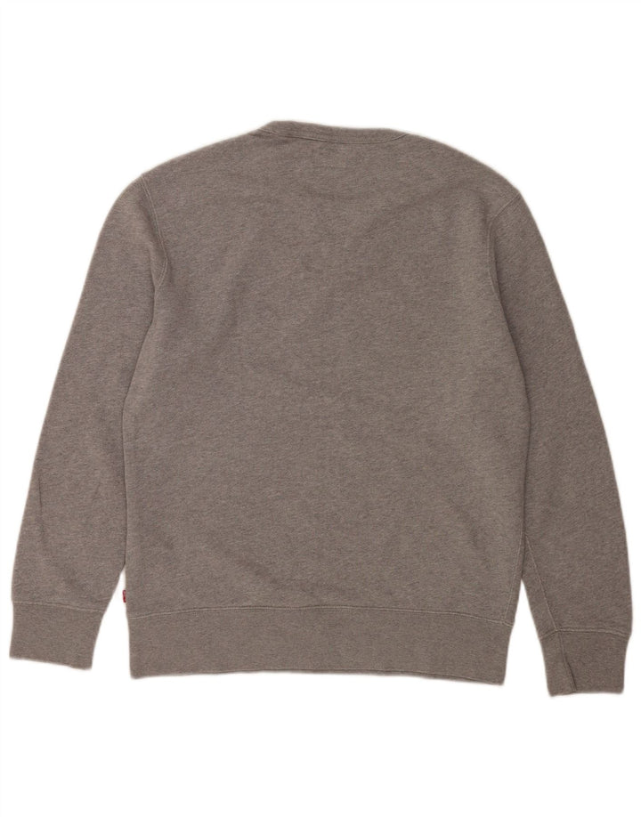 Levi's Pulover grafic pentru bărbați, bumbac mic, gri