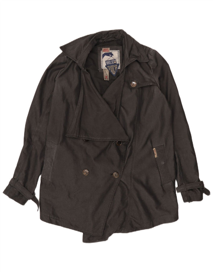 Trench supradimensionat pentru femei KHUJO UK 10 Poliester negru mic