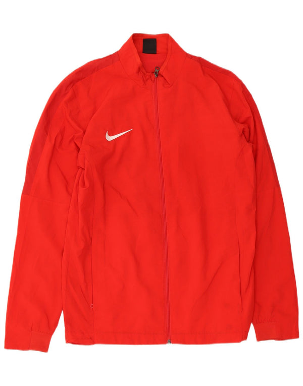Nike Mens Dri Fit Tracksuit Top Jacket Medium Red Polyester