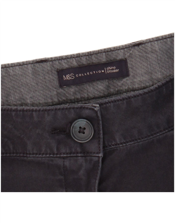 Pantaloni chino drepti pentru femei Marks & Spencer W38 L28 bleumarin