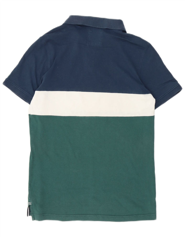 Crew Clothing Tricou polo pentru bărbați, albastru mediu, bumbac color bloc