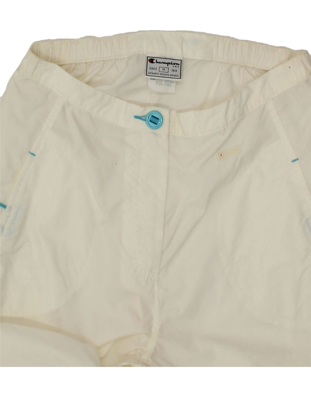 CHAMPION Womens Tracksuit Trousers UK 12 Medium White Polyamide Vintage Champion and Second-Hand Champion from Messina Hembry 