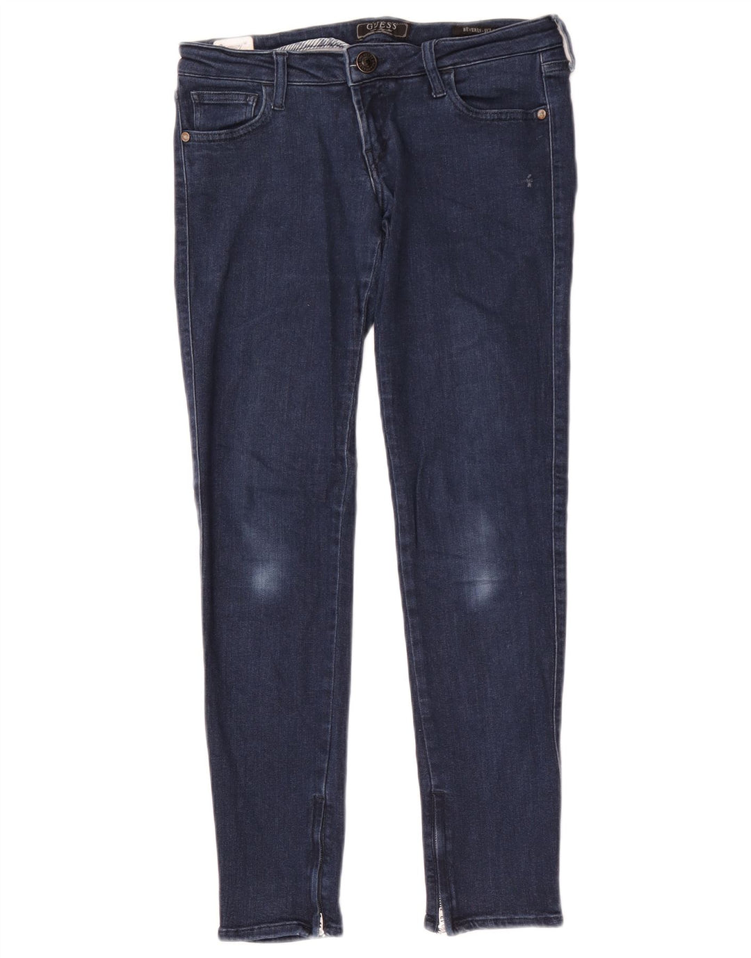 Blugi Guess Beverly skinny pentru femei W28 L29 bleumarin
