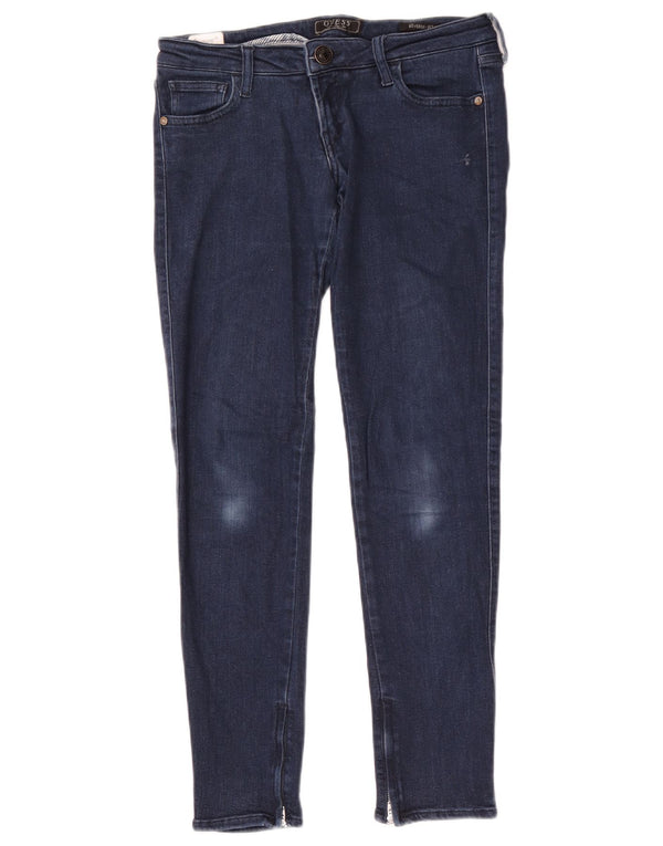 Blugi Guess Beverly skinny pentru femei W28 L29 bleumarin