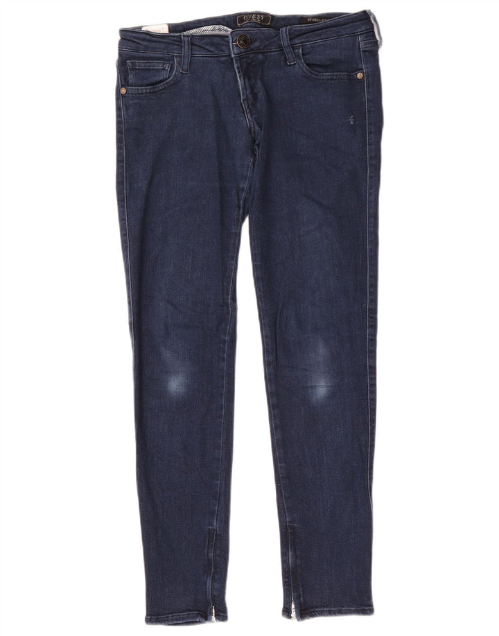 Blugi Guess Beverly skinny pentru femei W28 L29 bleumarin