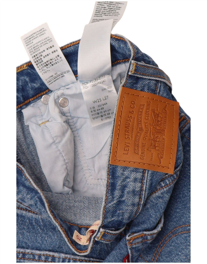 Blugi drepti pentru femei Levi's Ribcage W25 L27 Bumbac albastru