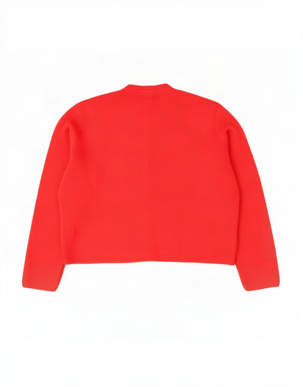 Pulover cardigan supradimensionat pentru femei Marks & Spencer UK 16 mare roșu acrilic