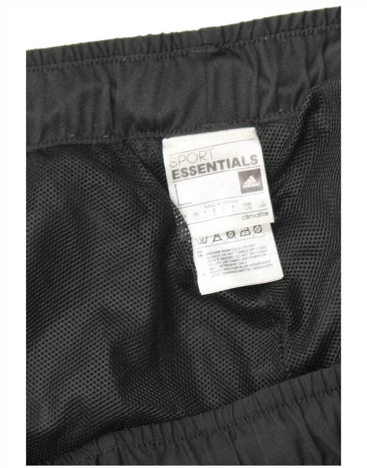 Pantaloni de trening Adidas pentru bărbați, mari, negru, poliester