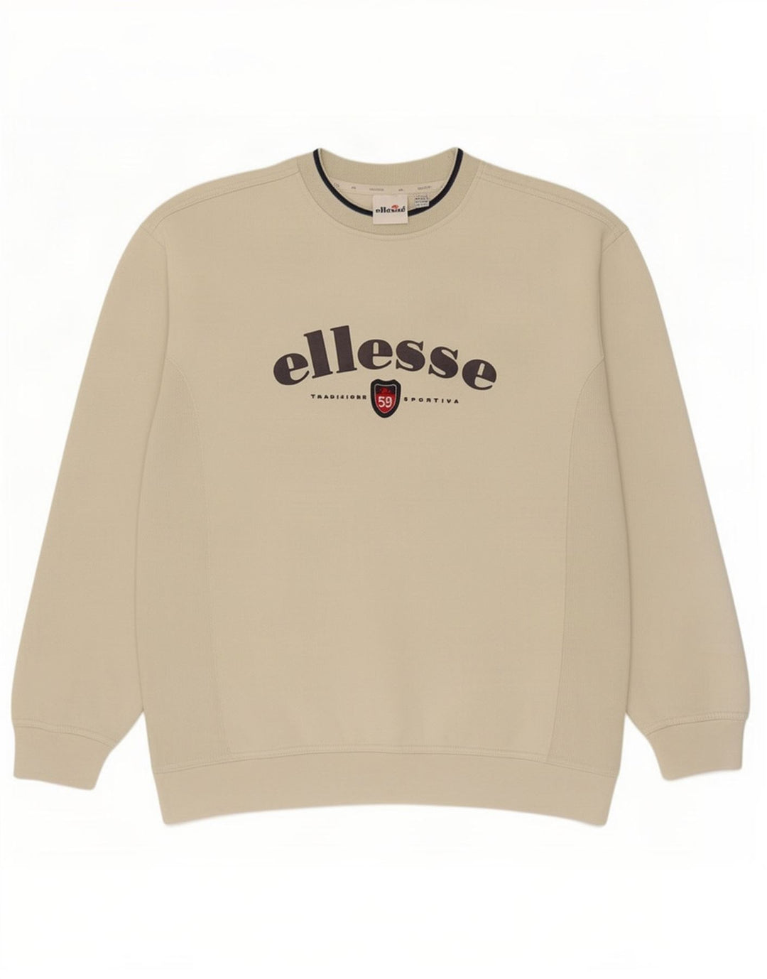 Pulover cu grafic pentru bărbați Ellesse UK 42/44 mare bej