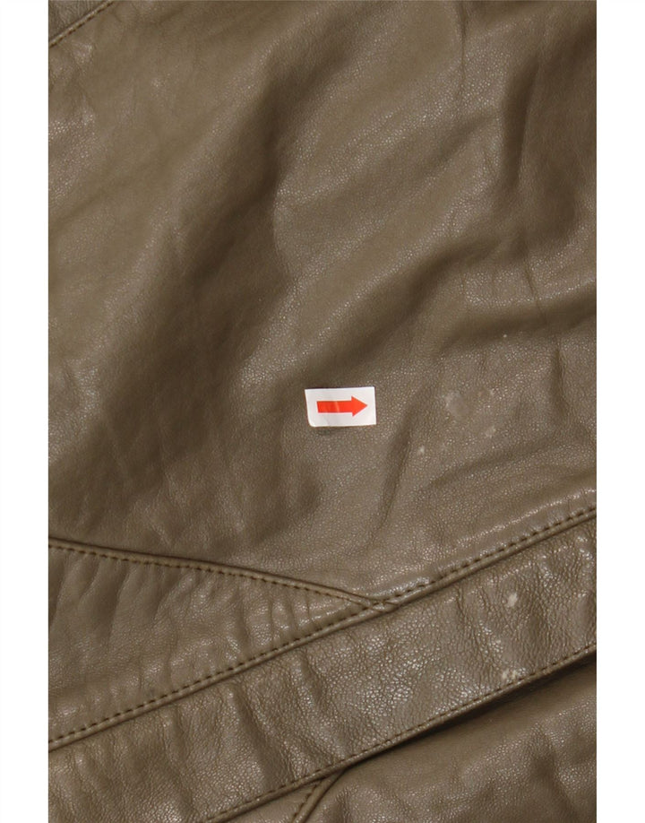 Jachetă de piele pentru bărbați VINTAGE IT 56 3XL din piele maro