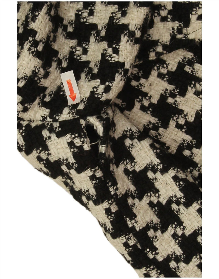 Palton supradimensionat pentru femei Koton UK 10 Lână mică neagră cu picior de găin