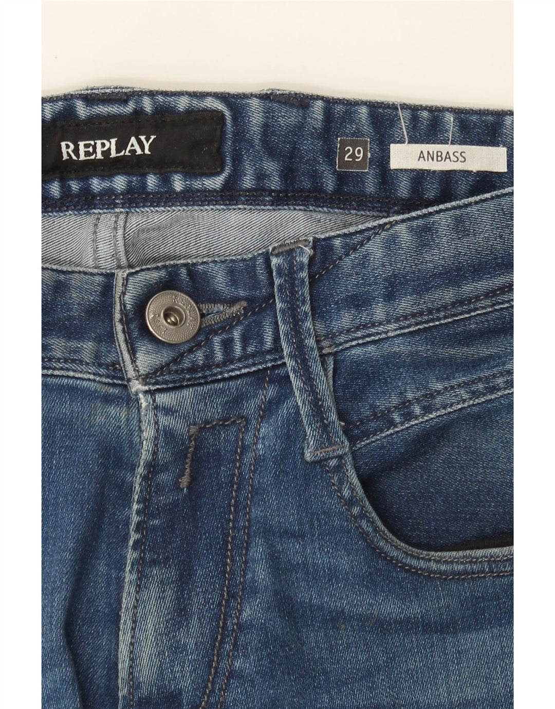 Replay Blugi Anbass Slim pentru femei W29 L31 Albastru