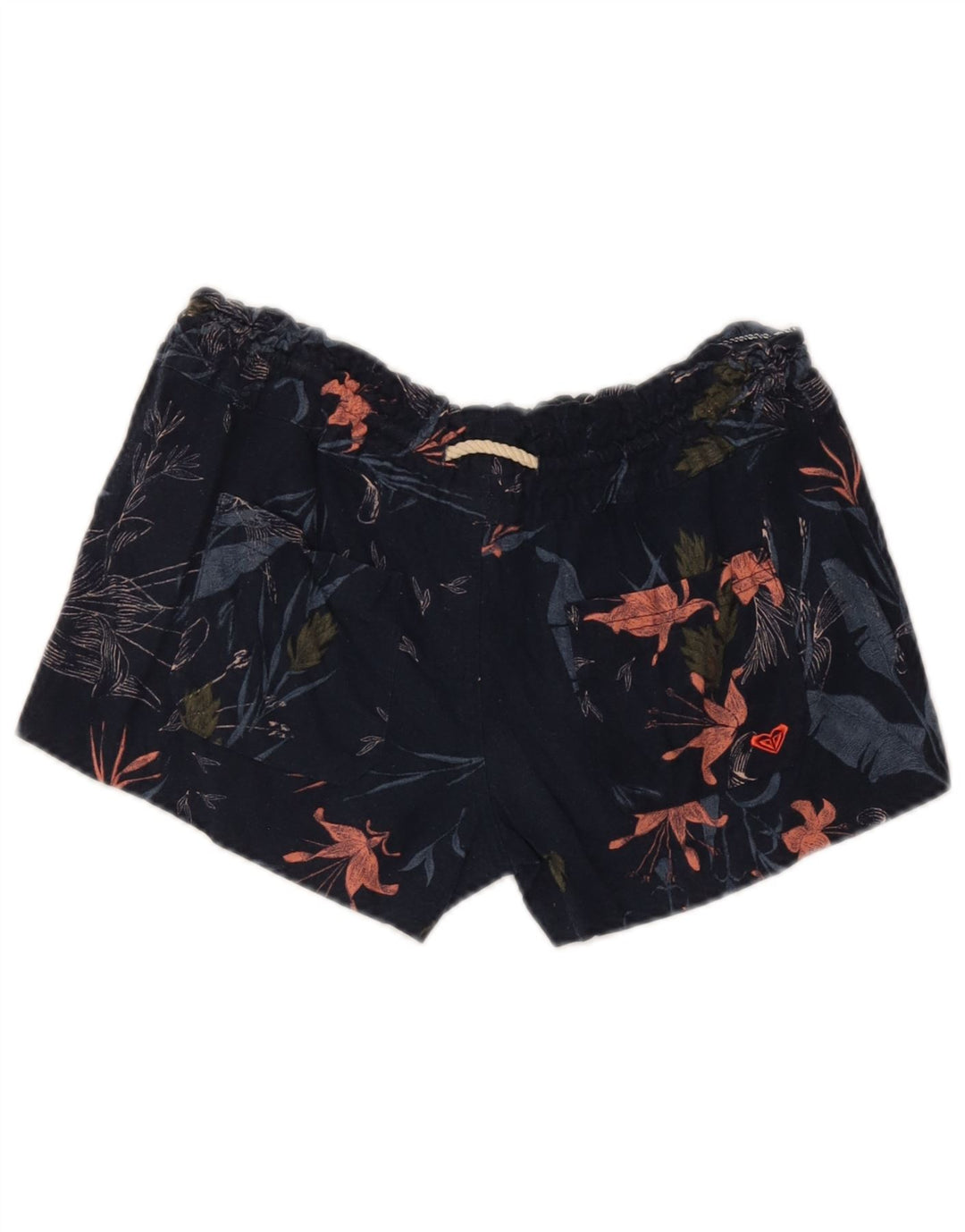 Pantaloni scurti casual pentru femei Roxy Mici W27 Bleumarin Floral In