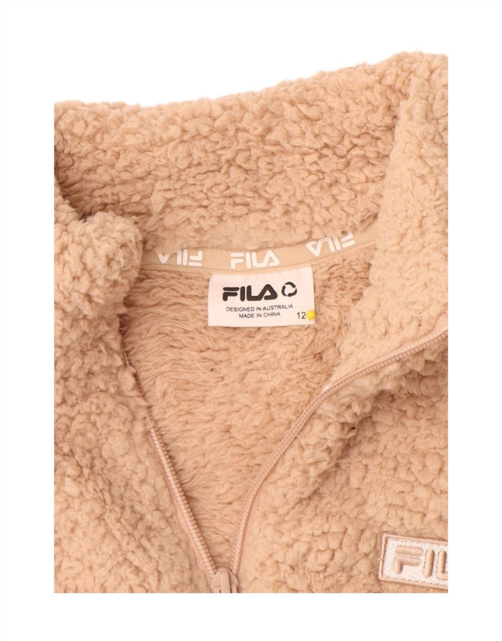 Jachetă polară Fila pentru femei UK 12 Medium Beige Poliester