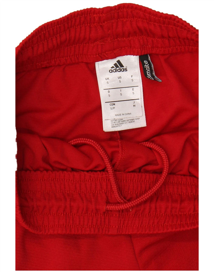 Pantaloni scurți sport Climalite ADIDAS pentru bărbați, poliester roșu mic
