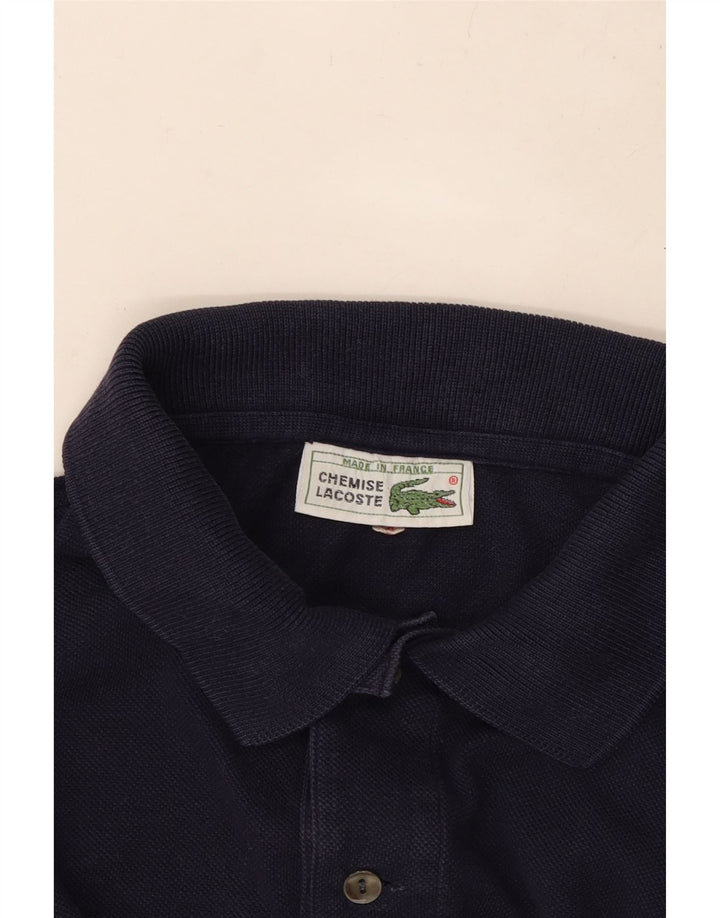 Tricou polo pentru bărbați LACOSTE Mărimea 4 Bumbac albastru bleumarin mediu