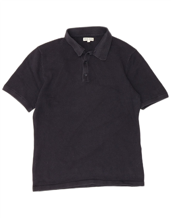 Tricou polo Reiss pentru bărbați, mediu bleumarin