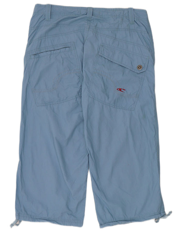 O'Neill Mens Straight Capri Trousers W34 L20 Blue Cotton