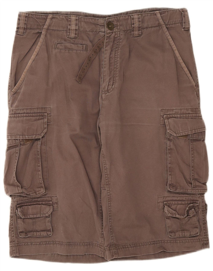 Pantaloni scurți cargo Russell Athletic pentru bărbați, mari W34, bumbac gri