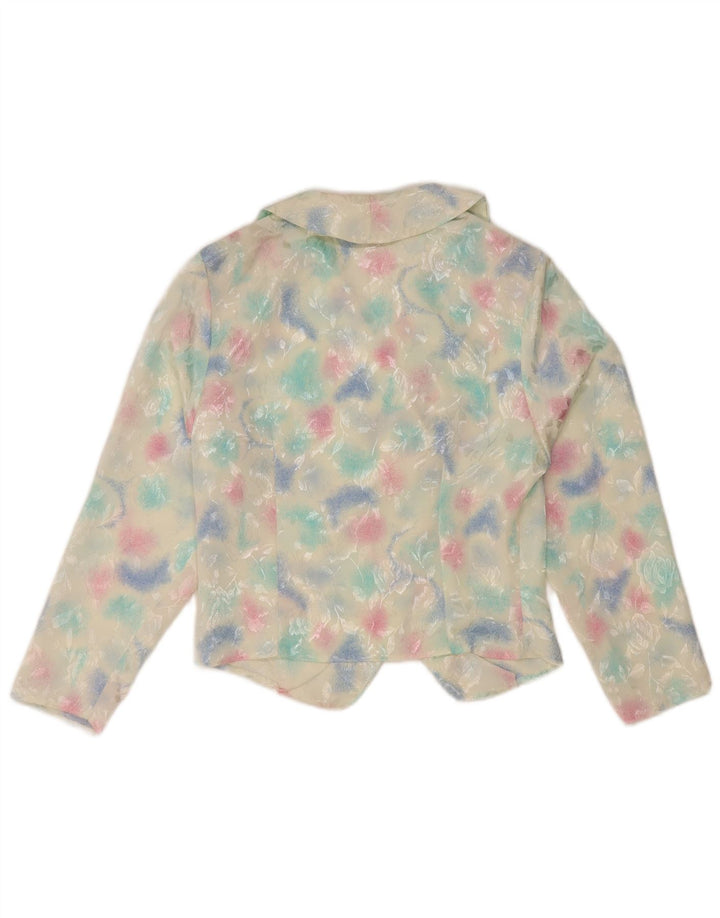 Cardigan Vintage pentru femei UK 14 Medium Multicolor Tie Dye