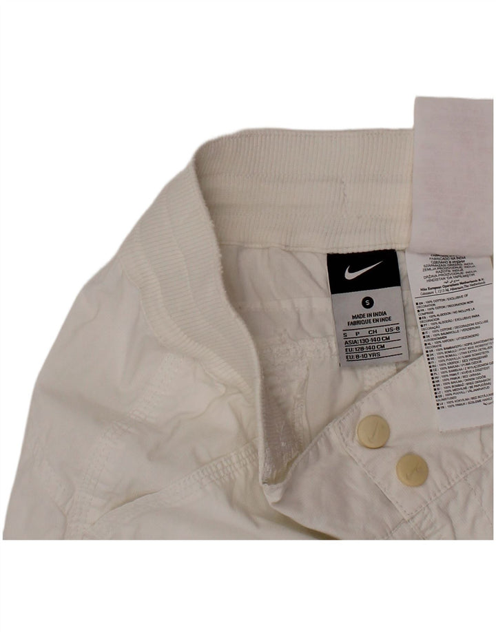 Pantaloni scurti chino pentru băieți NIKE 8-9 ani mici W26 bumbac alb