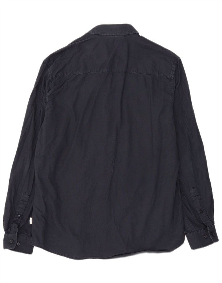 Cămașă subțire pentru bărbați Jack & Jones, XL, bumbac bleumarin