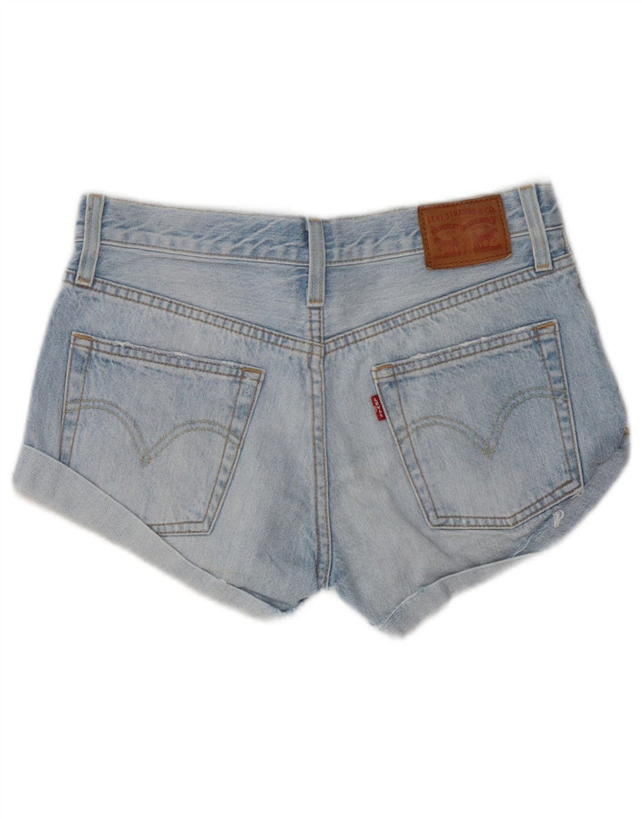 Pantaloni scurți Levi's din denim distressed W24 XS Bumbac albastru