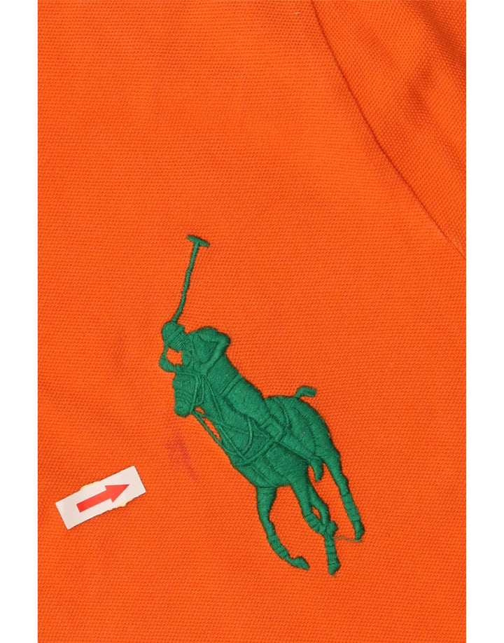 POLO RALPH LAUREN Cămașă polo cu grafică pentru bărbați, bumbac portocaliu mediu