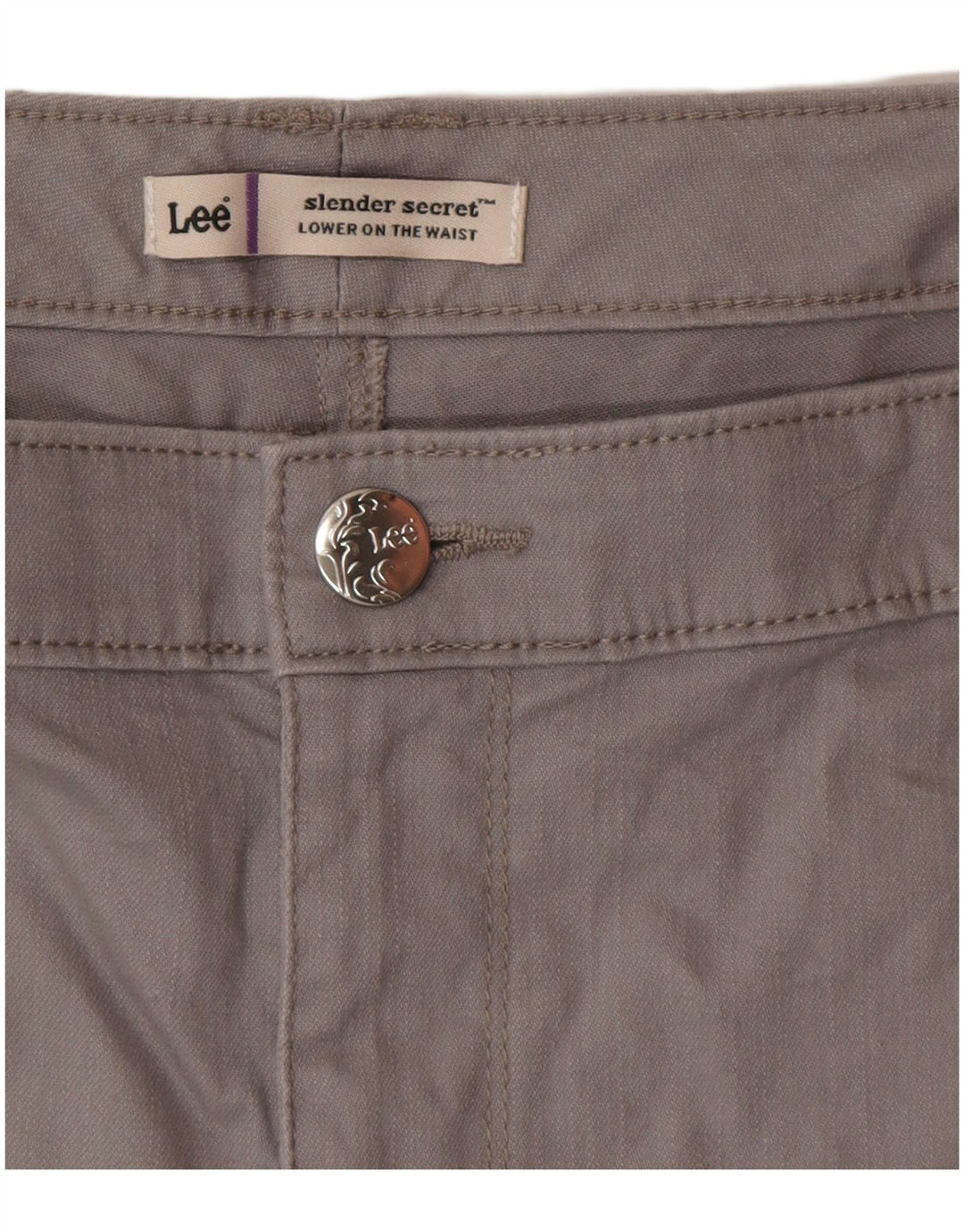 Pantaloni scurți casual LEE Slender Secret pentru femei W40 2XL gri