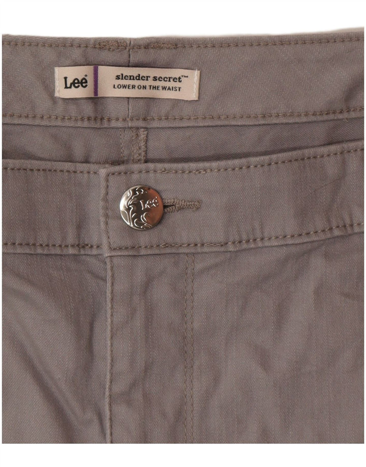 Pantaloni scurți casual LEE Slender Secret pentru femei W40 2XL gri