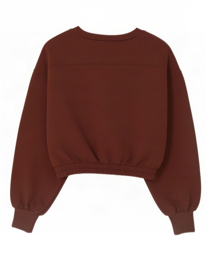 Pulover pentru femeie Zara Crop Pulover UK 10 Mic Maro